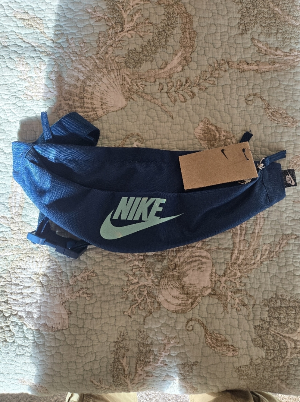 Nike Navy Blue Waist Pack with Mint Swoosh NWT